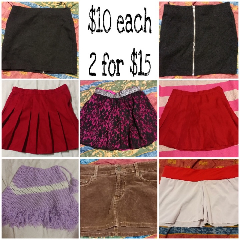 Mini skirts